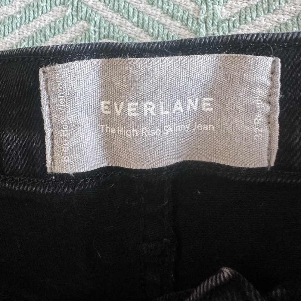 Everlane Black High Rise Skinny Jeans - Picture 6 of 8